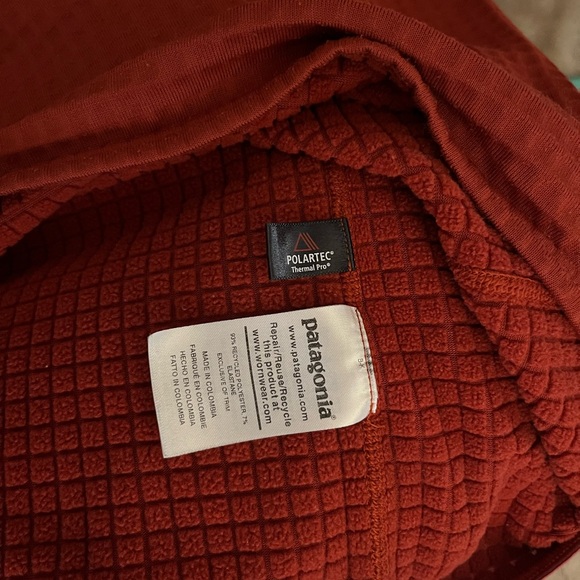 Patagonia Polar Tec Thermal Pro Men’s Fleece Orange Size Medium - Picture 4 of 5